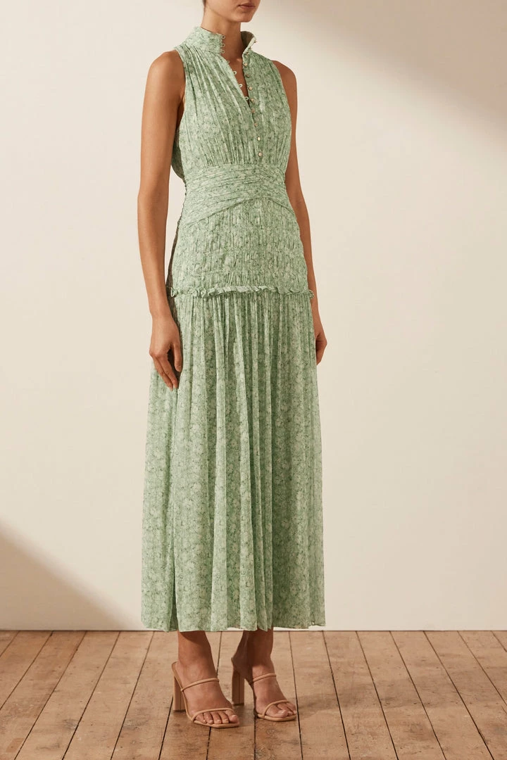 Shona Joy DRESSES AURORE SLEEVELESS BUTTON UP MIDI DRESS