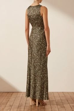 Shona Joy AVRIEL CUT OUT FRONT MAXI DRESS