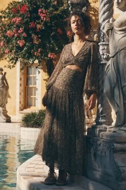 Shona Joy DRESSES ADELINE RUCHED CUT OUT MIDI DRESS