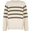 Shona Joy ANGELA SIDE BUTTON JUMPER - CREAM/FOREST TOPS