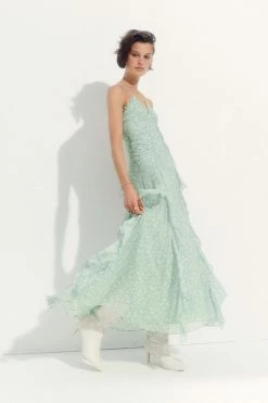 Shona Joy AURORE RUCHED FRILL MAXI DRESS
