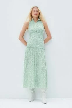 Shona Joy DRESSES AURORE SLEEVELESS BUTTON UP MIDI DRESS