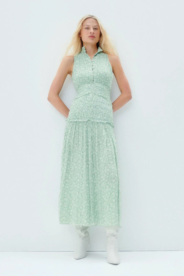 Shona Joy DRESSES AURORE SLEEVELESS BUTTON UP MIDI DRESS