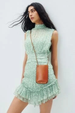 Shona Joy AURORE SLEEVELESS RUCHED MINI DRESS DRESSES