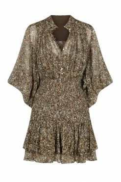 Shona Joy DRESSES ADELINE BUTTON UP RUCHED MINI DRESS