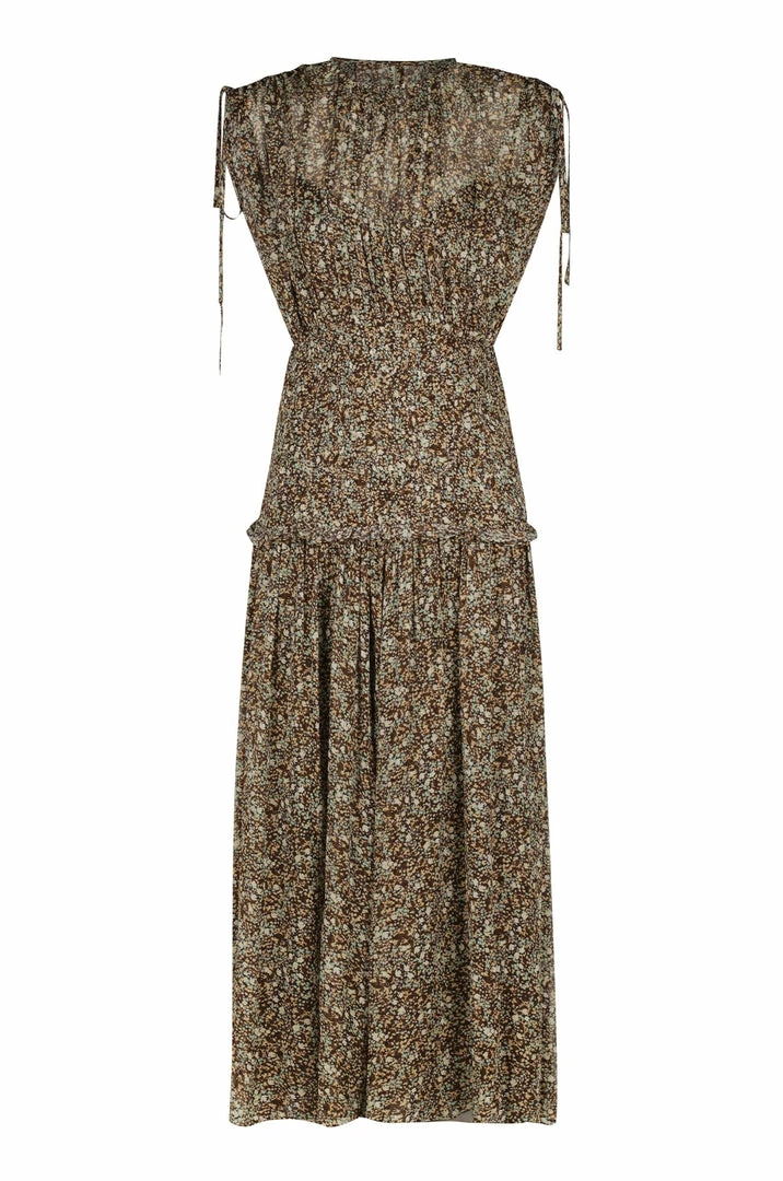 Shona Joy DRESSES ADELINE SHORT SLEEVE RUCHED MIDI DRESS