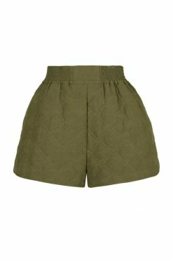 Shona Joy ALESSIA QUILTED SHORT - BAYLEAF