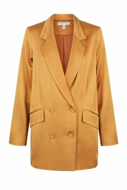 Shona Joy TOPS ALMA DOUBLE BREASTED BLAZER - TURMERIC
