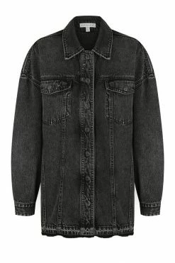 Shona Joy ANNA OVERSIZED PANELLED JACKET - COAL
