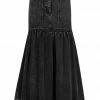 Shona Joy SKIRTS ANNA FIT AND FLARE MIDI SKIRT - COAL