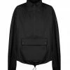 Shona Joy TOPS SJ ZIP UP ANORAK TOP - BLACK