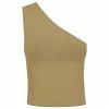 Shona Joy BASIC ONE SHOULDER TOP - BAY LEAF