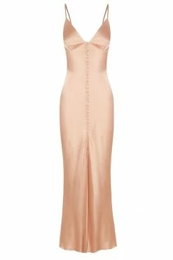 Shona Joy LA LUNE BIAS SLIP DRESS - DESERT ROSE DRESSES