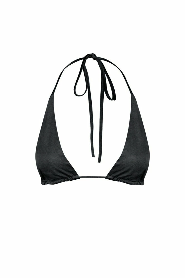 Shona Joy LA LUNE TRIANGLE BRALETTE - BLACK