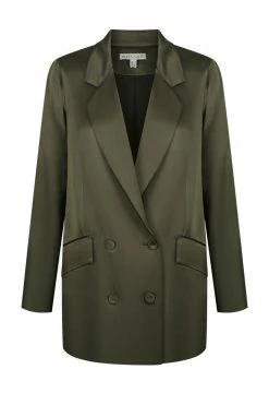 Shona Joy GIORGIA DOUBLE BREASTED BLAZER - FOREST TOPS