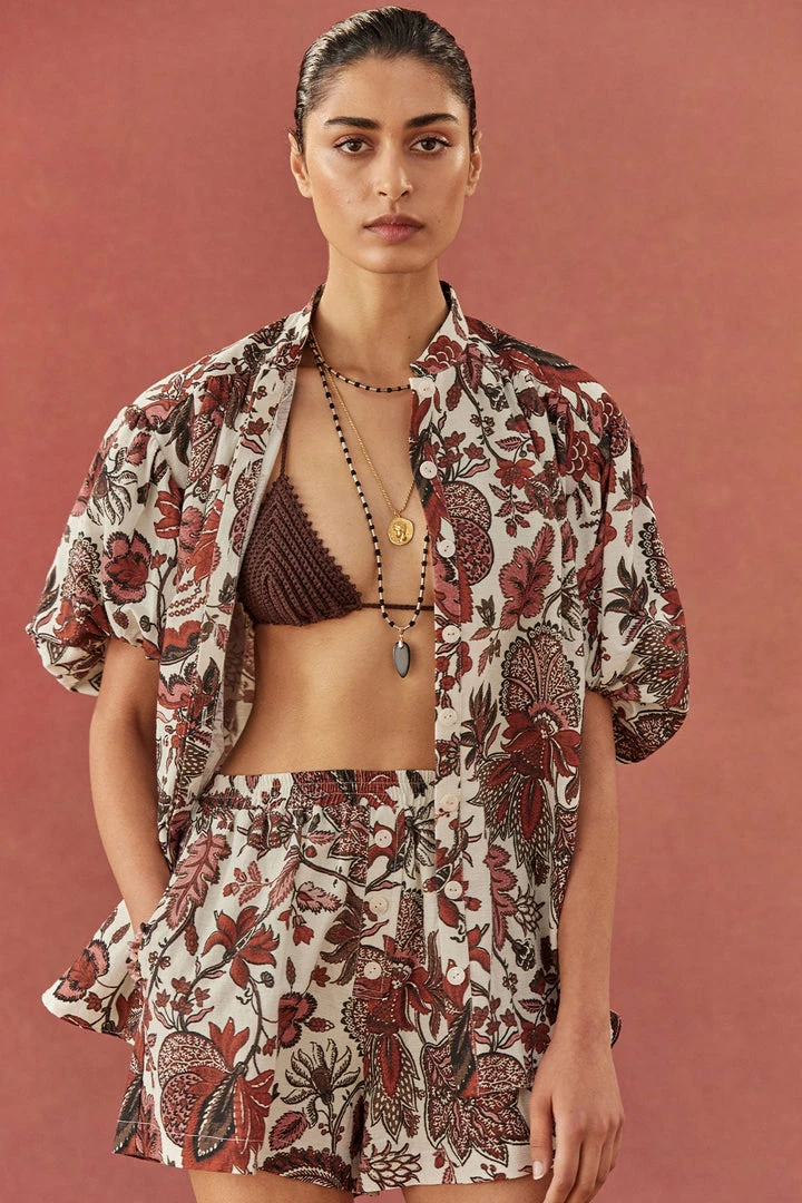 Shona Joy CATALINA SHORT SLEEVE SHIRT