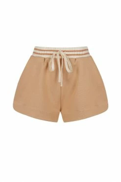Shona Joy SJ CURVED HEM SHORT - TAN
