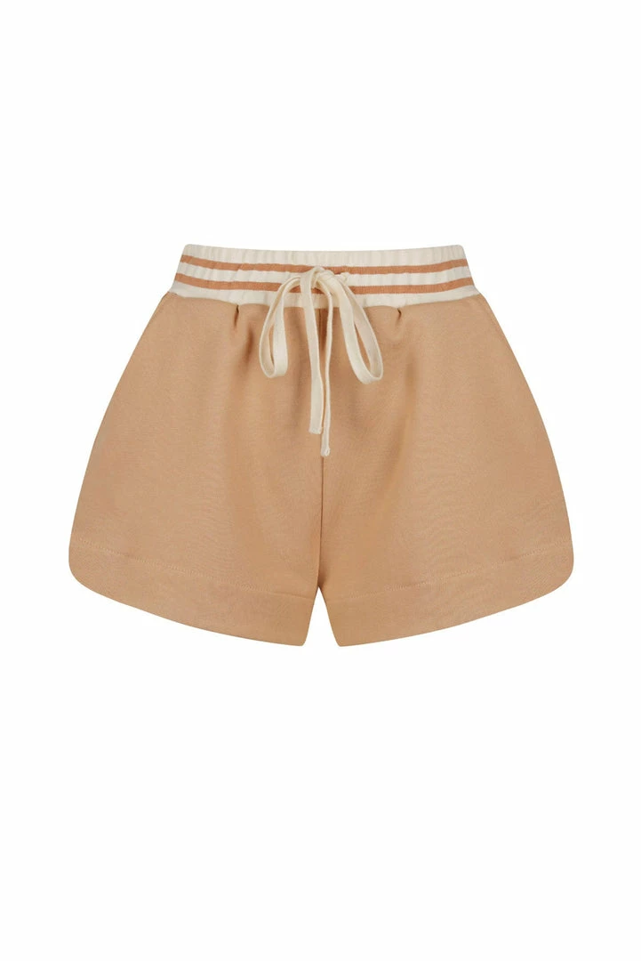 Shona Joy SJ CURVED HEM SHORT - TAN