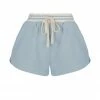 Shona Joy SJ CURVED HEM SHORT - CHALK BLUE