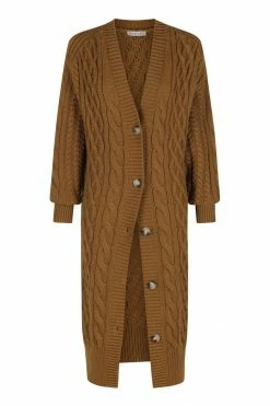 Shona Joy EVA CABLE CARDIGAN - TAPENADE TOPS