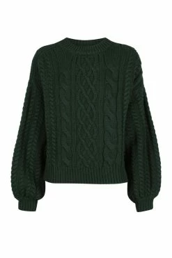 Shona Joy TOPS EVA CABLE JUMPER - ROSEMARY