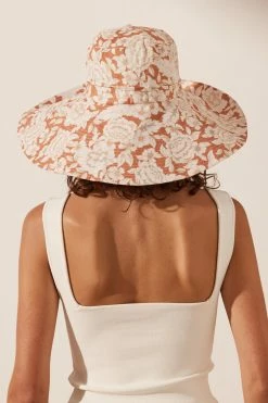 Shona Joy FLOR LINEN HAT ACCESSORIES