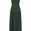 Shona Joy LÈONIE HIGH NECK MIDI DRESS - ROSEMARY DRESSES