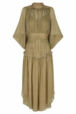 Shona Joy ELEONORA LONG SLEEVE OPEN BACK MIDI DRESS DRESSES