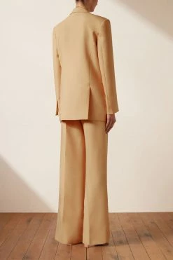 Shona Joy TOPS IVY OVERSIZED TAILORED BLAZER - LATTE
