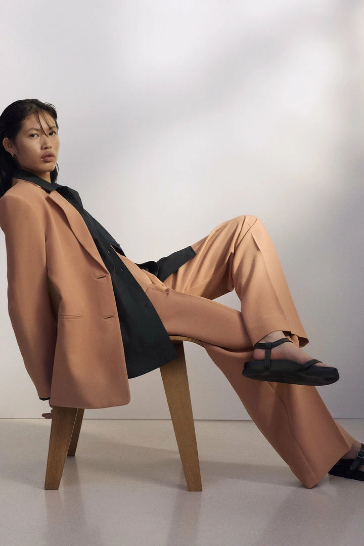 Shona Joy IRENA HIGH WAISTED TAILORED PANT - TERRACOTTA