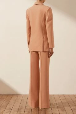 Shona Joy OUTERWEAR IRENA OVERSIZED TAILORED BLAZER - TERRACOTTA