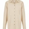 Shona Joy TOPS ISABELLA BUTTON UP BOYFRIEND SHIRT - CHALK
