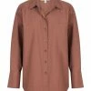 Shona Joy ISABELLA OVERSIZED WIDE CUFF SHIRT - CHESTNUT TOPS