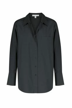 Shona Joy ISABELLA OVERSIZED WIDE CUFF SHIRT - BLACK