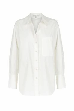Shona Joy ISABELLA OVERSIZED WIDE CUFF SHIRT - IVORY TOPS