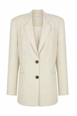 Shona Joy IVY OVERSIZED TAILORED BLAZER - BONE