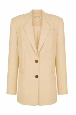 Shona Joy IVY OVERSIZED TAILORED BLAZER - PEANUT BUTTER