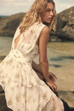 Shona Joy JULIETA SLEEVELESS RUCHED MIDI DRESS