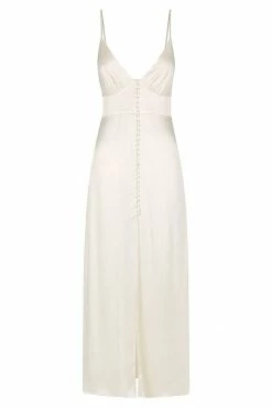 Shona Joy LA LUNE COCKTAIL MIDI DRESS - CREAM