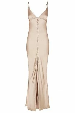 Shona Joy DRESSES LA LUNE BIAS SLIP DRESS - GOLD