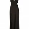 Shona Joy LA LUNE BACKLESS MIDI DRESS - BLACK
