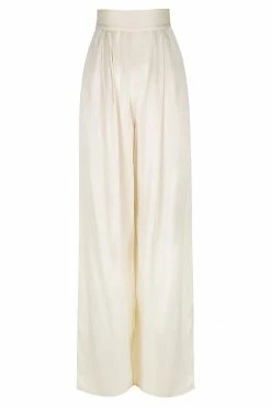 Shona Joy LA LUNE TUXEDO TROUSER - CREAM SHORTS & PANTS
