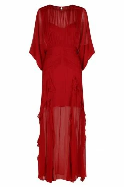 Shona Joy LÈONIE ROUND NECK BALLOON SLEEVE MAXI DRESS - SCARLETT DRESSES
