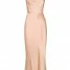 Shona Joy LA LUNE BIAS COWL MIDI DRESS - DESERT ROSE DRESSES