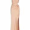 Shona Joy LA LUNE ASYMMETRICAL GATHERED MAXI DRESS - DESERT ROSE DRESSES