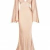 Shona Joy LA LUNE BACKLESS MAXI DRESS - DESERT ROSE