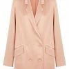 Shona Joy LA LUNE DOUBLE BREASTED BLAZER - DESERT ROSE