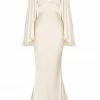 Shona Joy LA LUNE BACKLESS MAXI DRESS - CREAM