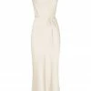 Shona Joy DRESSES LA LUNE BIAS COWL MIDI DRESS - CREAM