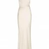 Shona Joy DRESSES LA LUNE HIGH NECK MAXI DRESS - CREAM